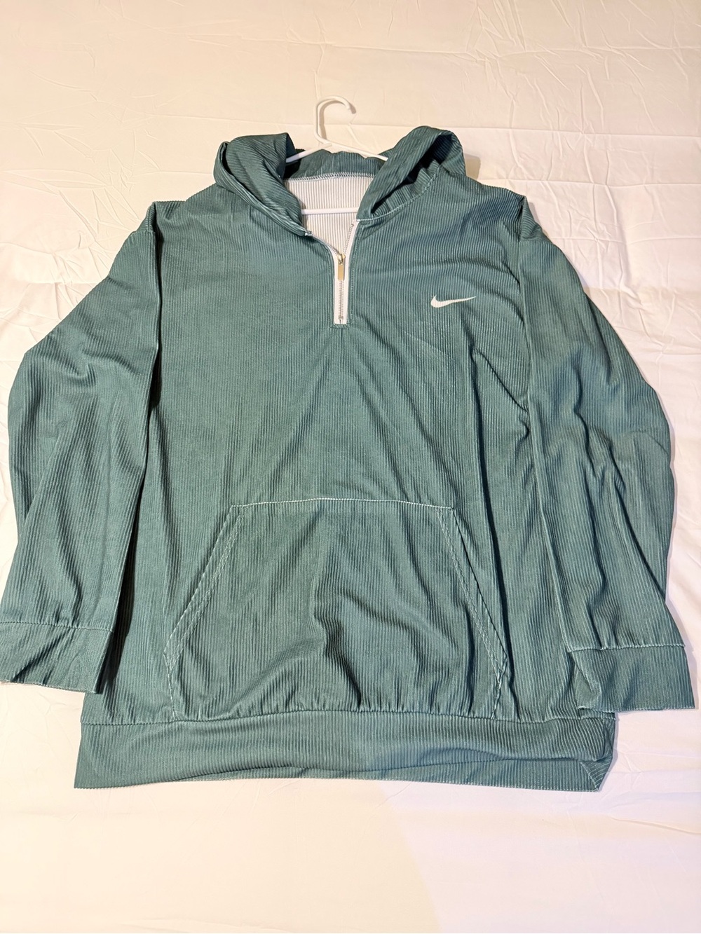 Nike Teal Quarter-Zip Hoodie Pullover